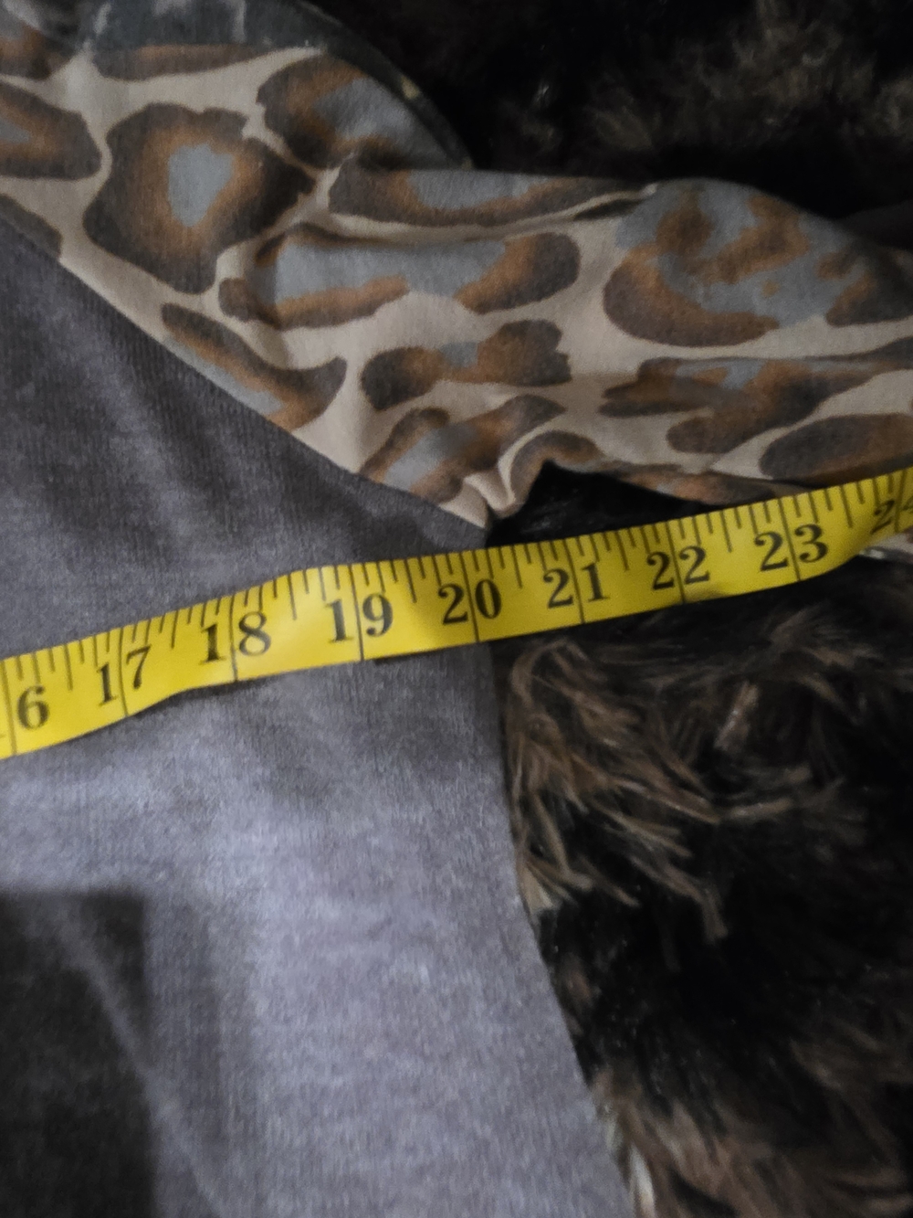 white birch Taupe Pullover with Patterned Animal-Print Sleeves - Picture 3 of 4